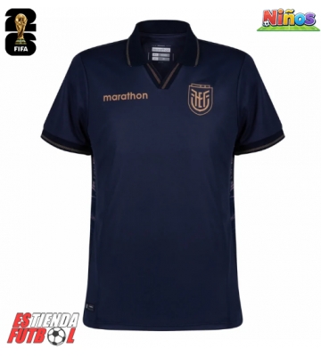 Ecuador Segunda Equipación Niños Mundial 2026 Manga Corta (+ Pantalones cortos)